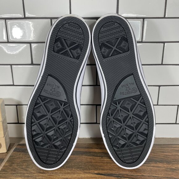 Converse Chuck Taylor All Star OX Womens Size 11.5 Shoes Black Quilted Sneaker - Picture 8 of 13